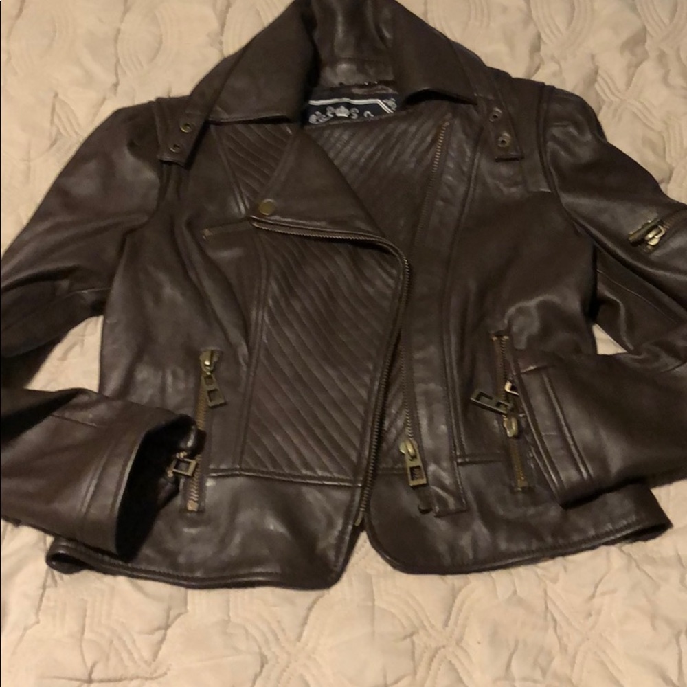 Blanc Noir leather jacket